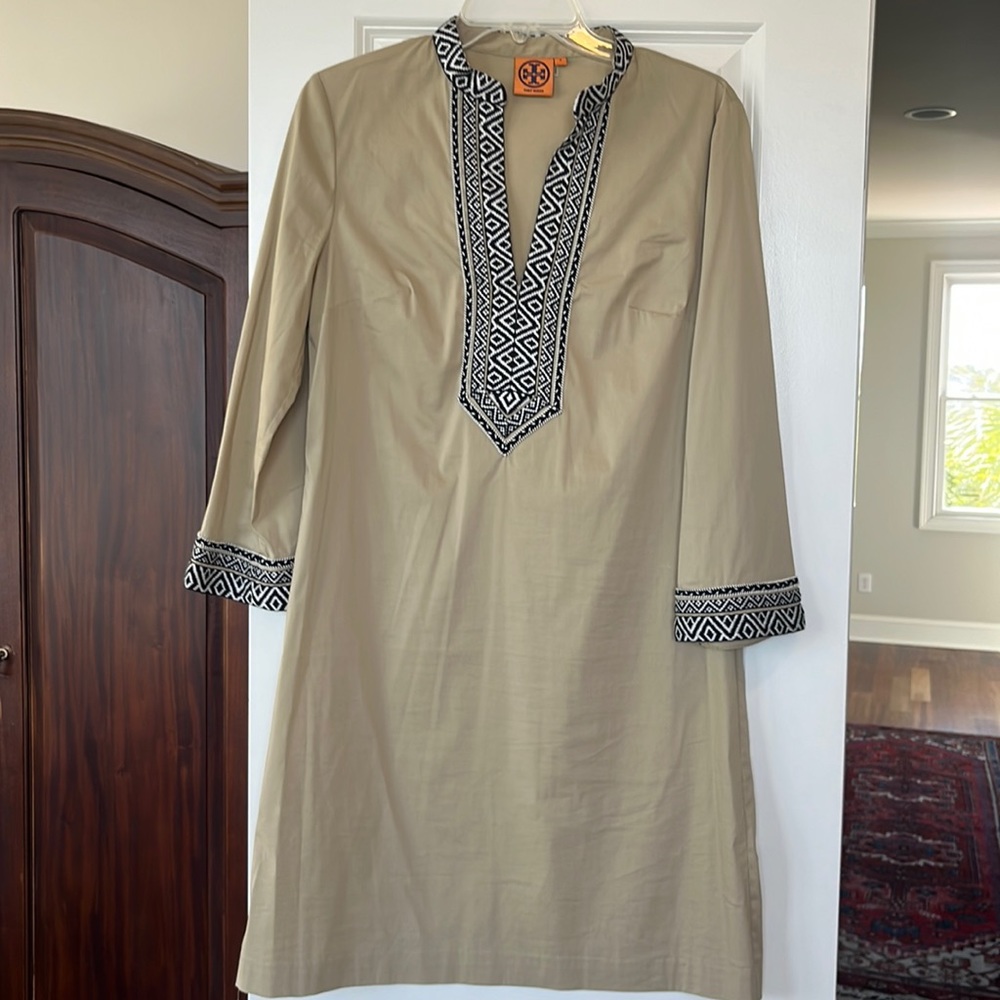 Tory Burch Stretch Cotton Dress Size 8